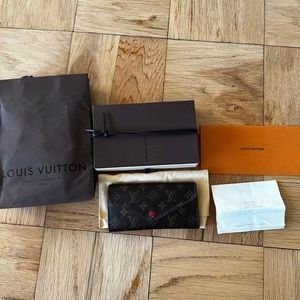 Louis Vuitton Josephine Monog. Rouge Wallet